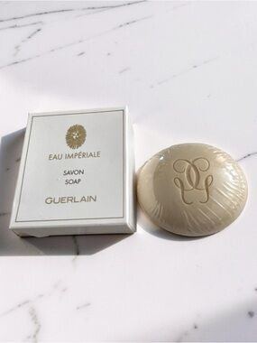 GUERLAIN Cream Round Embossed Soap - Eau Impériale